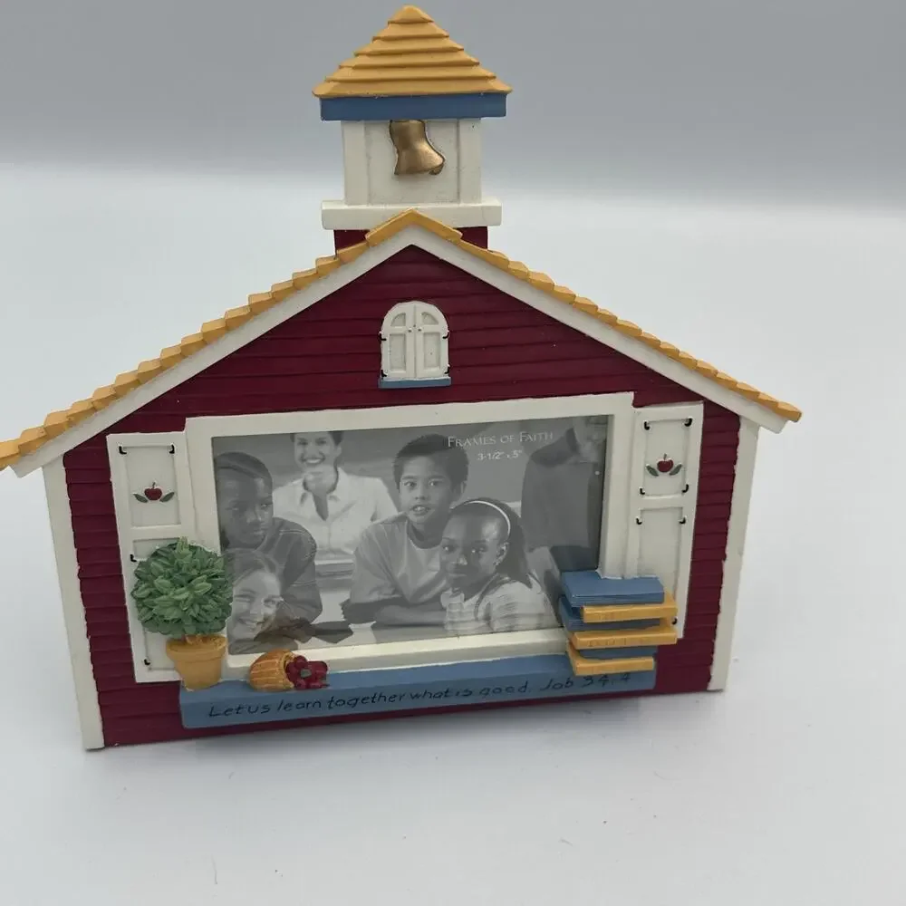School House Picture Frame 3.5‎ X 5 Photo Inspirio by Zondervan Job 34:4 Teacher